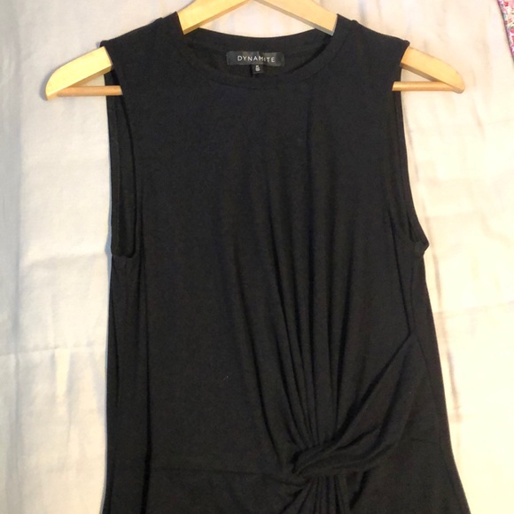 Dynamite Knotted Crew Neck Sleeveless Dress - Picture 5 of 7